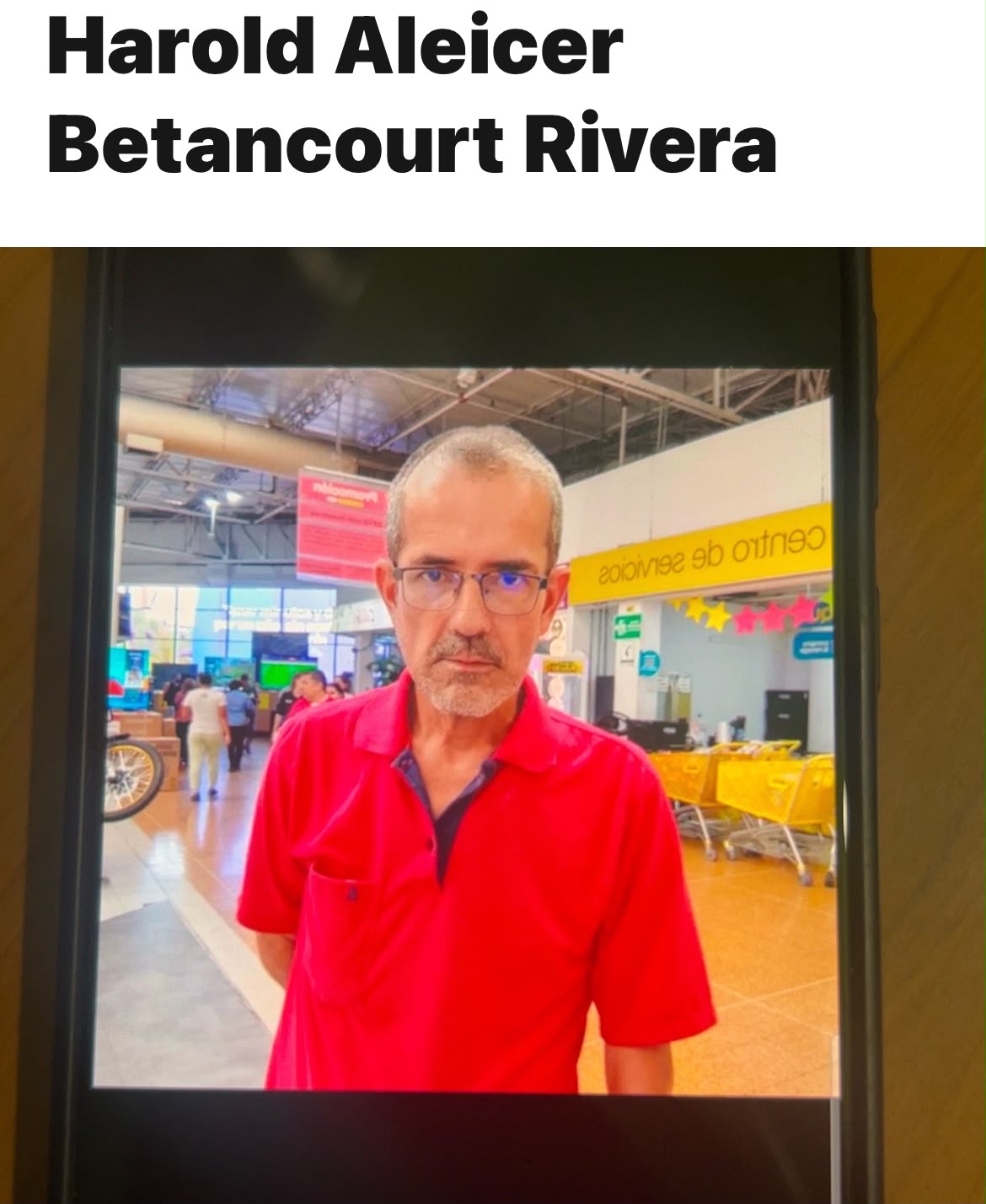 Foto de Harold Aleicer Betancourt Rivera