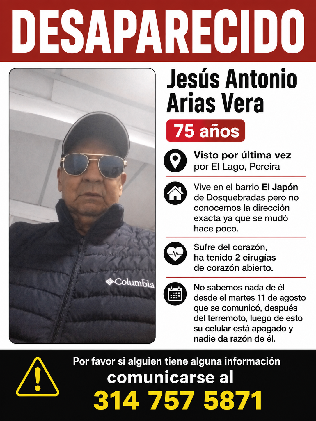 Foto de Jesús Antonio Arias Vera