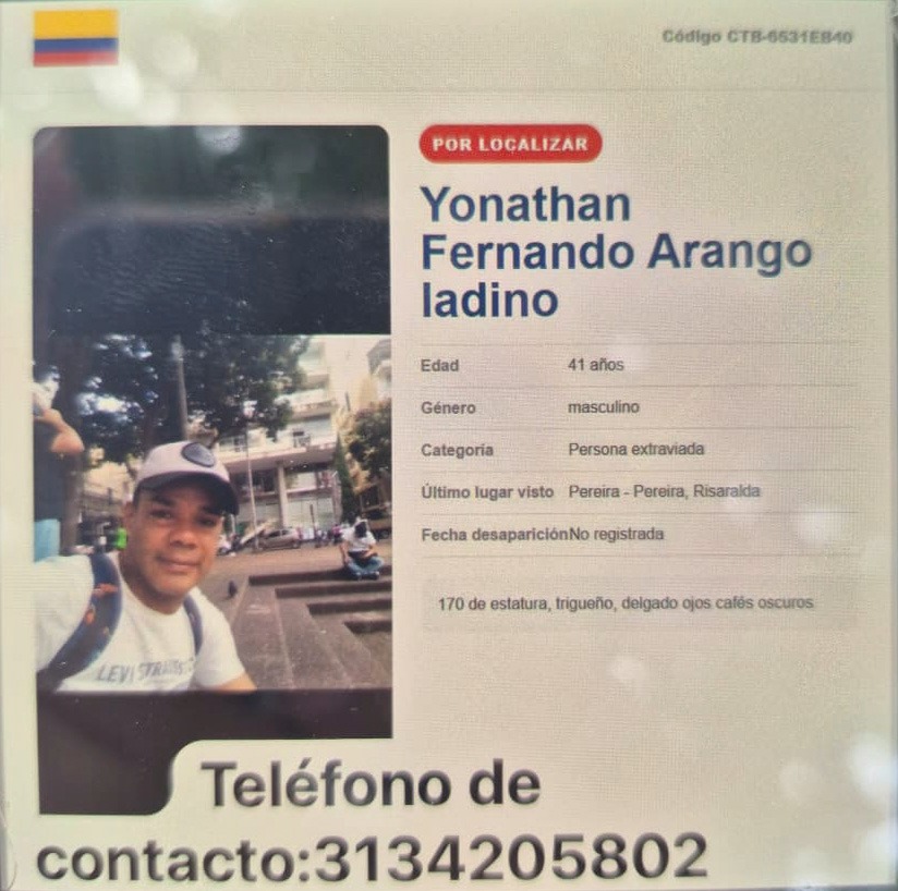 Foto de Yonathan Fernando Arango Ladino